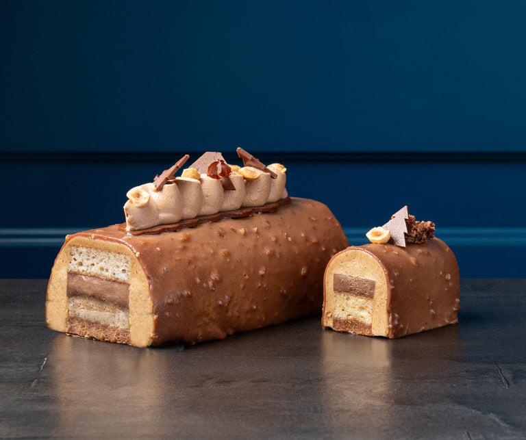 Bûche praliné noisette