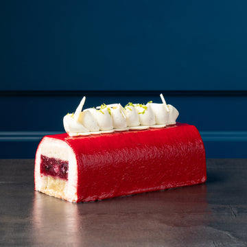 Bûche vanille citron fruits rouges