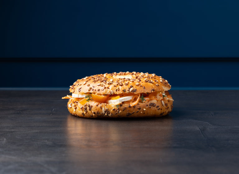 Bagel Chèvre Abricot - Maison Bécam