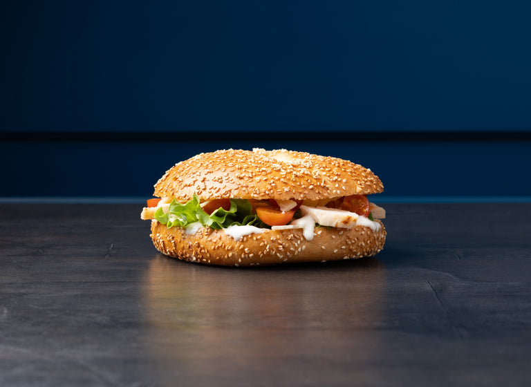 Bagel Poulet Caesar - Maison Bécam