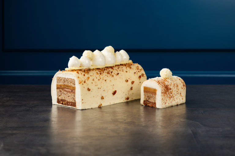 Bûche Vanille Pécan Caramel