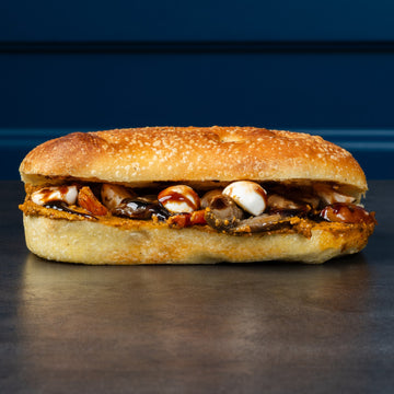 Focaccia Aubergine Mozzarella