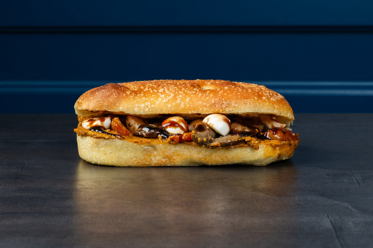 Focaccia Aubergine Mozzarella