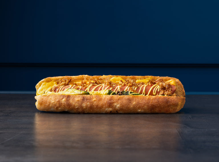 Hot Dog Cheddar Curry - Maison Bécam