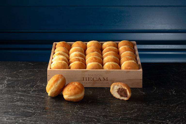 Plateau de 25 Mini-Beignets pomme ou chocolat